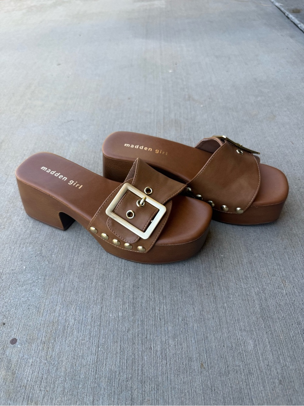 Madden Girl | (NWOT) Woodlandd Brown Platform Sandal